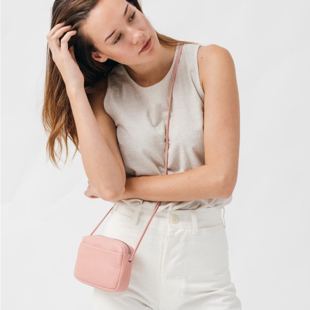 BAGGU Crossbody Bag in Soft Pink - Picture 4 of 9